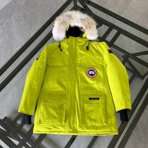 Canada Goose fluorescent green down jacket